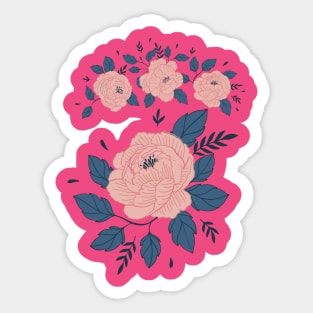 Lovely Botanic flower blossom Design Sticker